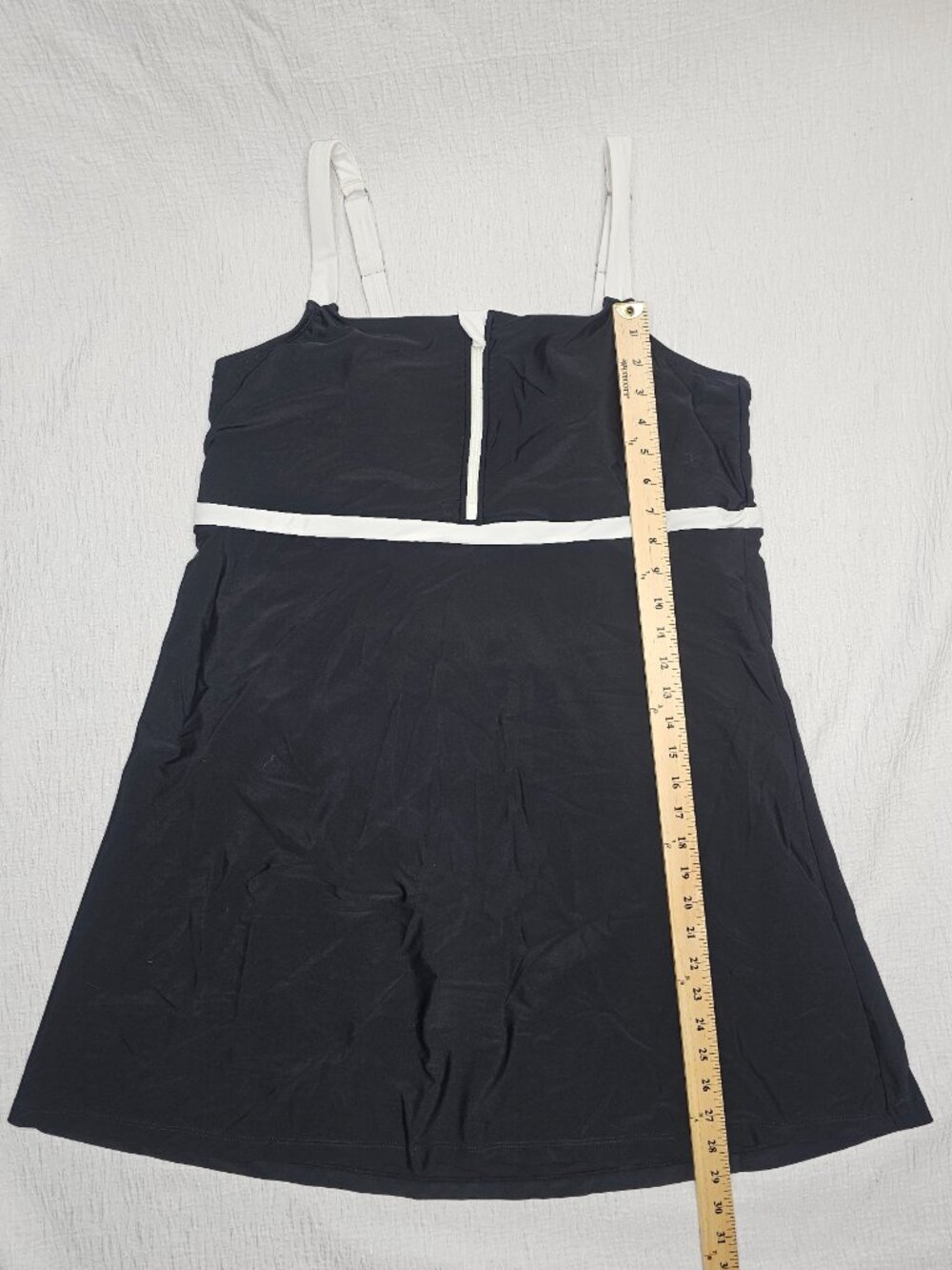 Lands' End Women's Zip Front Swim Dress Size XXL - Picture 3 of 9